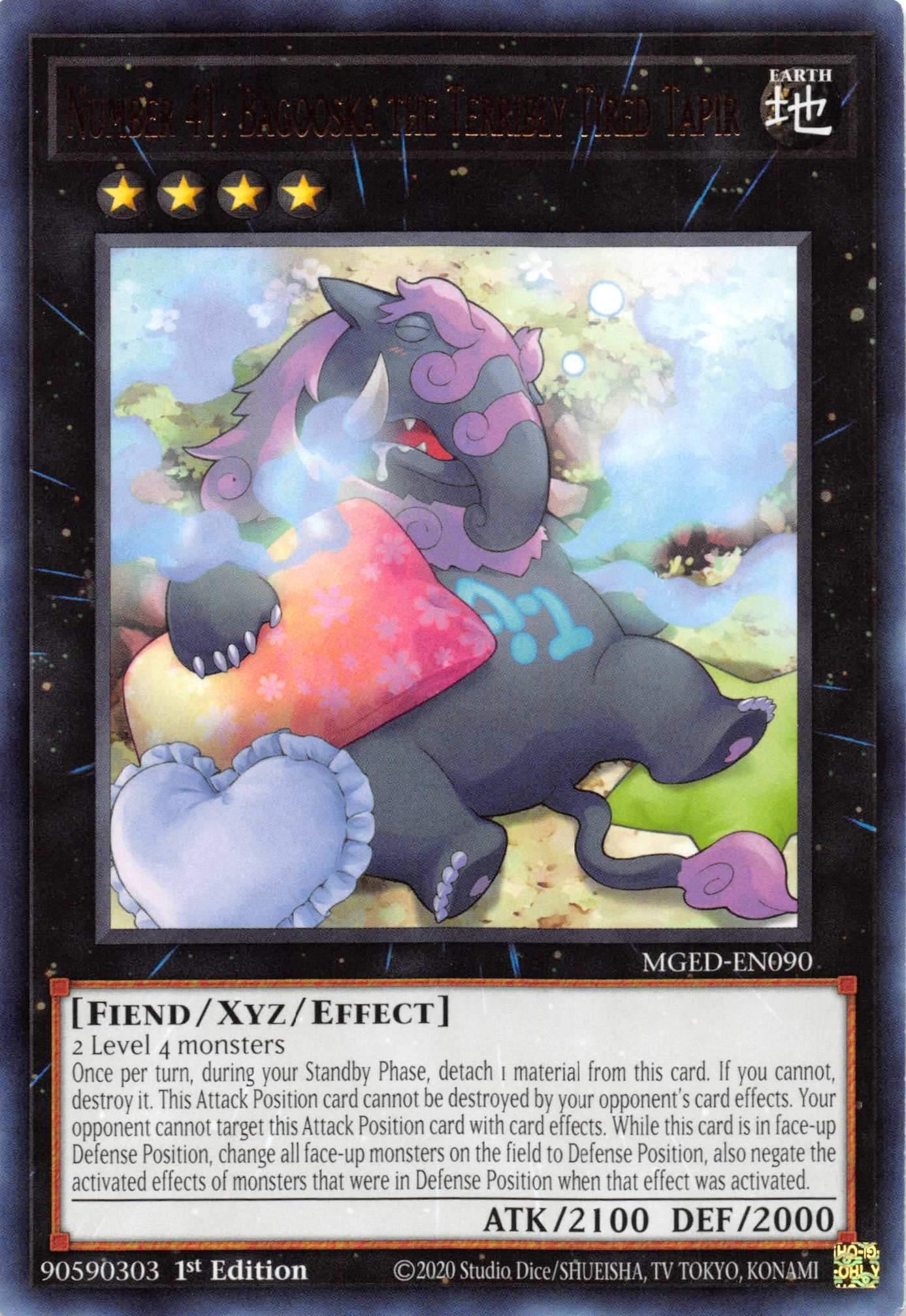 Number 41: Bagooska the Terribly Tired Tapir [MGED-EN090] Rare - Josh's Cards