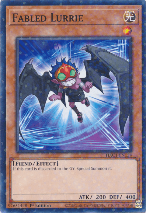 Fabled Lurrie (Duel Terminal) [HAC1-EN124] Common - Josh's Cards
