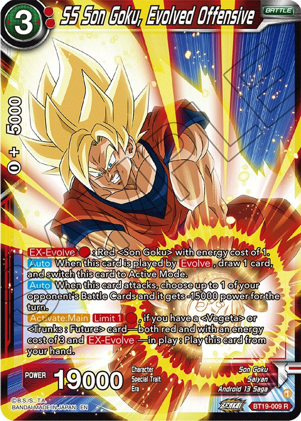 SS Son Goku, Evolved Offensive (BT19-009) [Fighter's Ambition] Parallel Foil