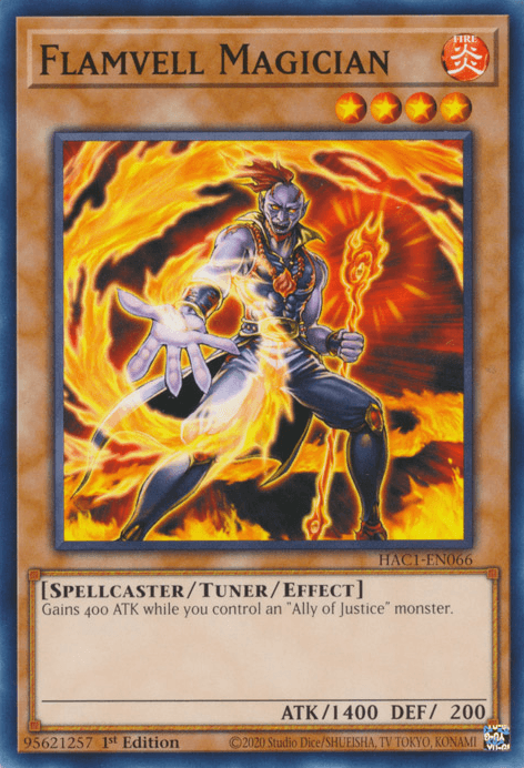 Flamvell Magician [HAC1-EN066] Common - Josh's Cards