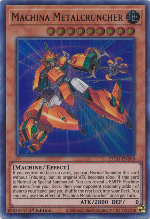 Machina Metalcruncher [ETCO-EN098] Ultra Rare - Josh's Cards