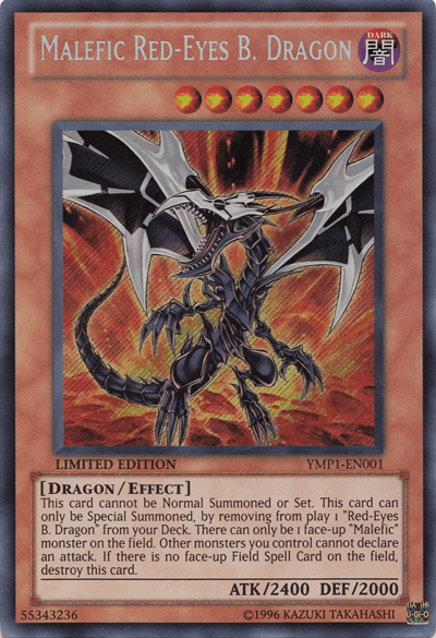 Malefic Red-Eyes B. Dragon [YMP1-EN001] Secret Rare - Josh's Cards