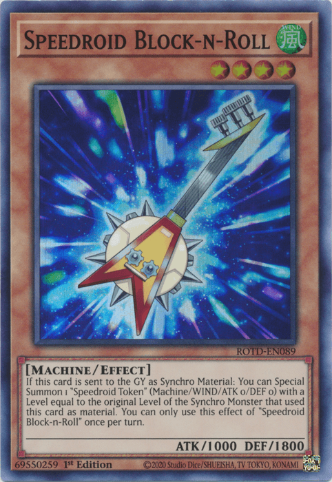 Speedroid Block-n-Roll [ROTD-EN089] Super Rare - Josh's Cards