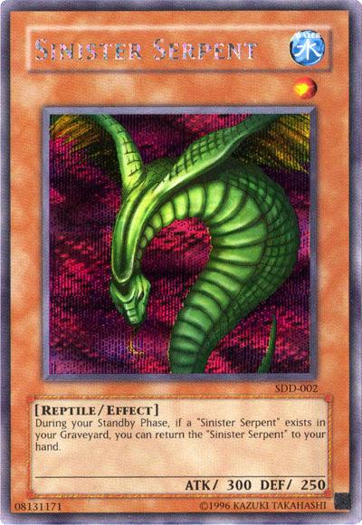 Sinister Serpent [SDD-002] Secret Rare - Josh's Cards