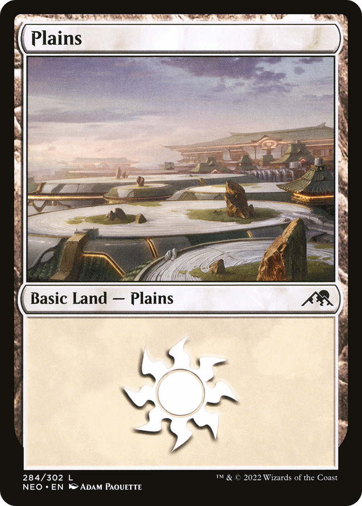 Plains (NEO-284) - Kamigawa: Neon Dynasty