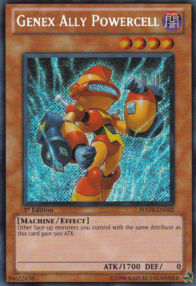 Genex Ally Powercell [HA04-EN002] Secret Rare - Josh's Cards
