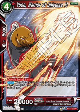 Vuon, Warrior of Universe 11 (BT14-020) [Cross Spirits] Parallel Foil