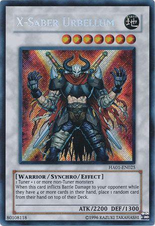 X-Saber Urbellum [HA01-EN025] Secret Rare - Josh's Cards
