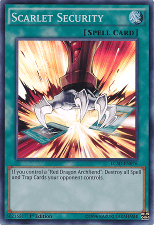 Scarlet Security [LC5D-EN076] Super Rare - Josh's Cards