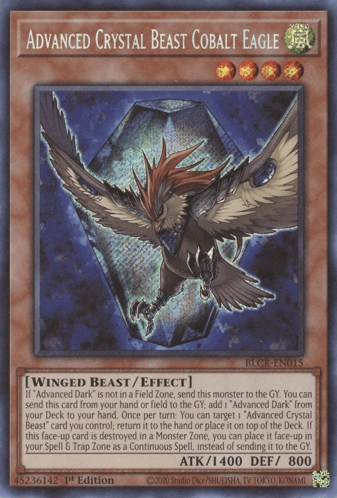 Advanced Crystal Beast Cobalt Eagle [BLCR-EN015] Secret Rare - Josh's Cards