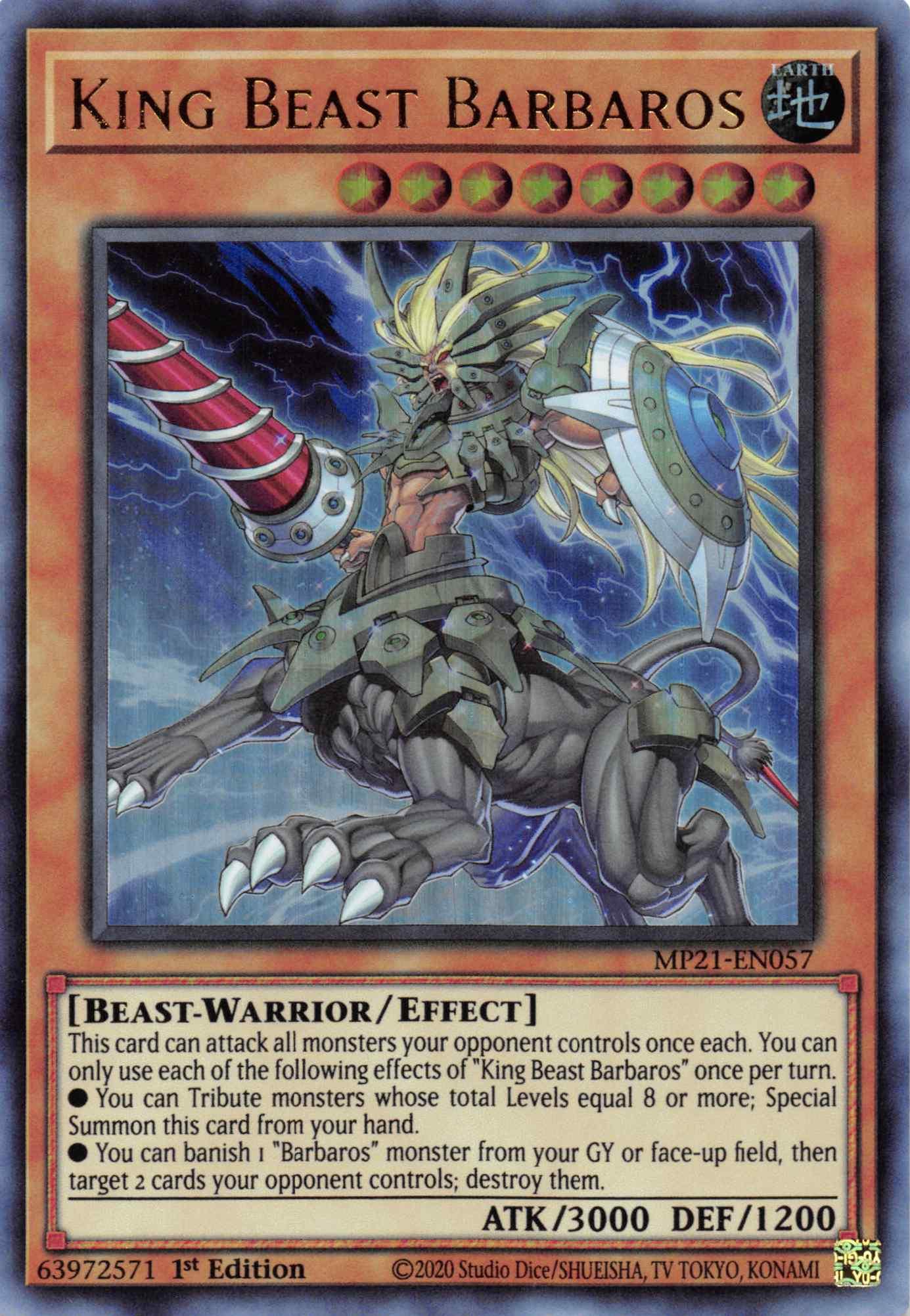 King Beast Barbaros [MP21-EN057] Ultra Rare - Josh's Cards