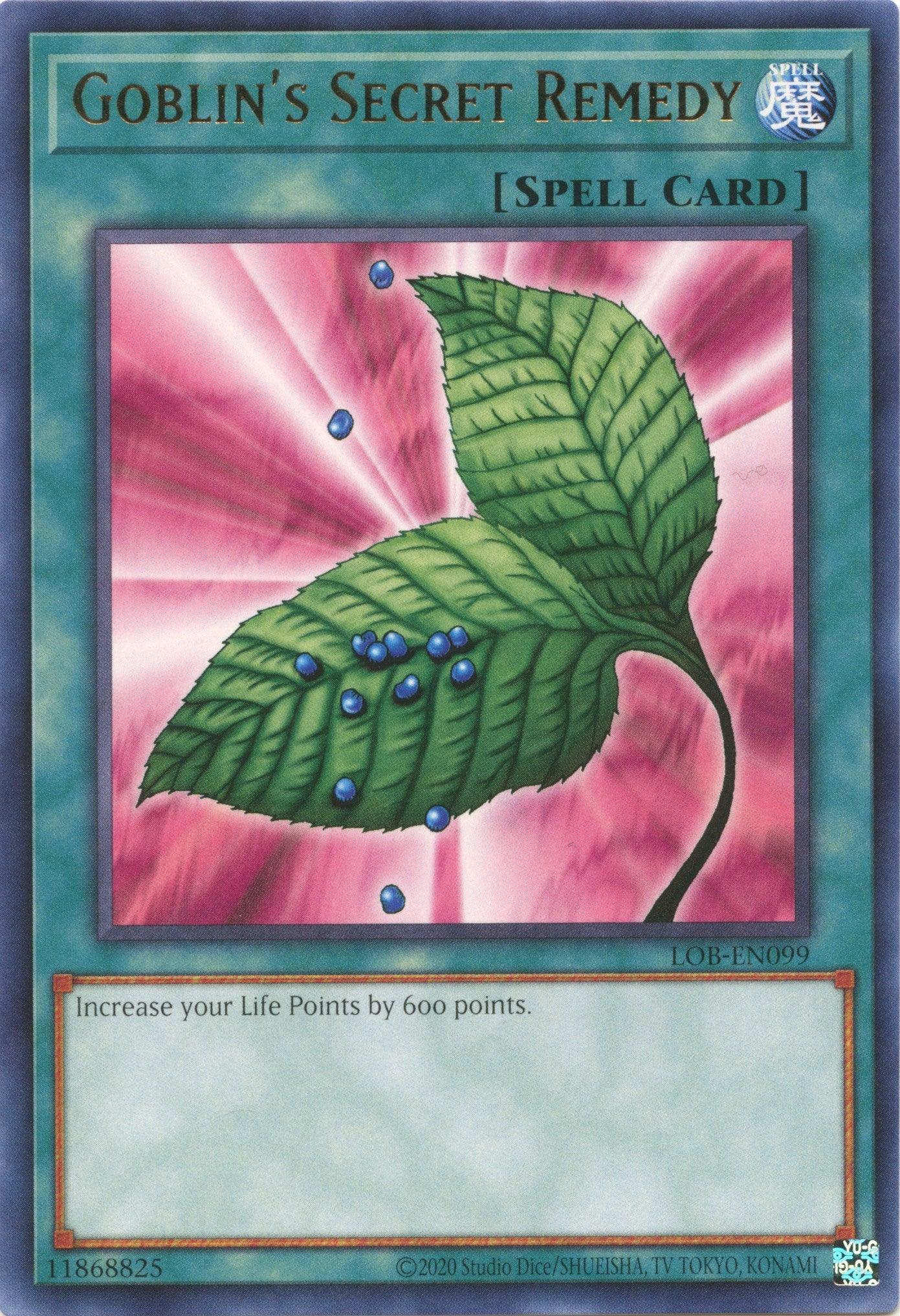 Goblin's Secret Remedy (25th Anniversary) [LOB-EN099] Rare - Josh's Cards