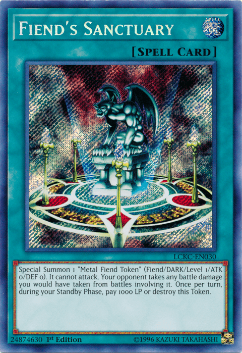 Fiend's Sanctuary [LCKC-EN030] Secret Rare - Josh's Cards