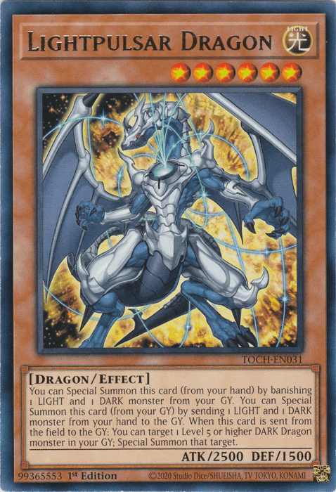 Lightpulsar Dragon [TOCH-EN031] Rare - Josh's Cards