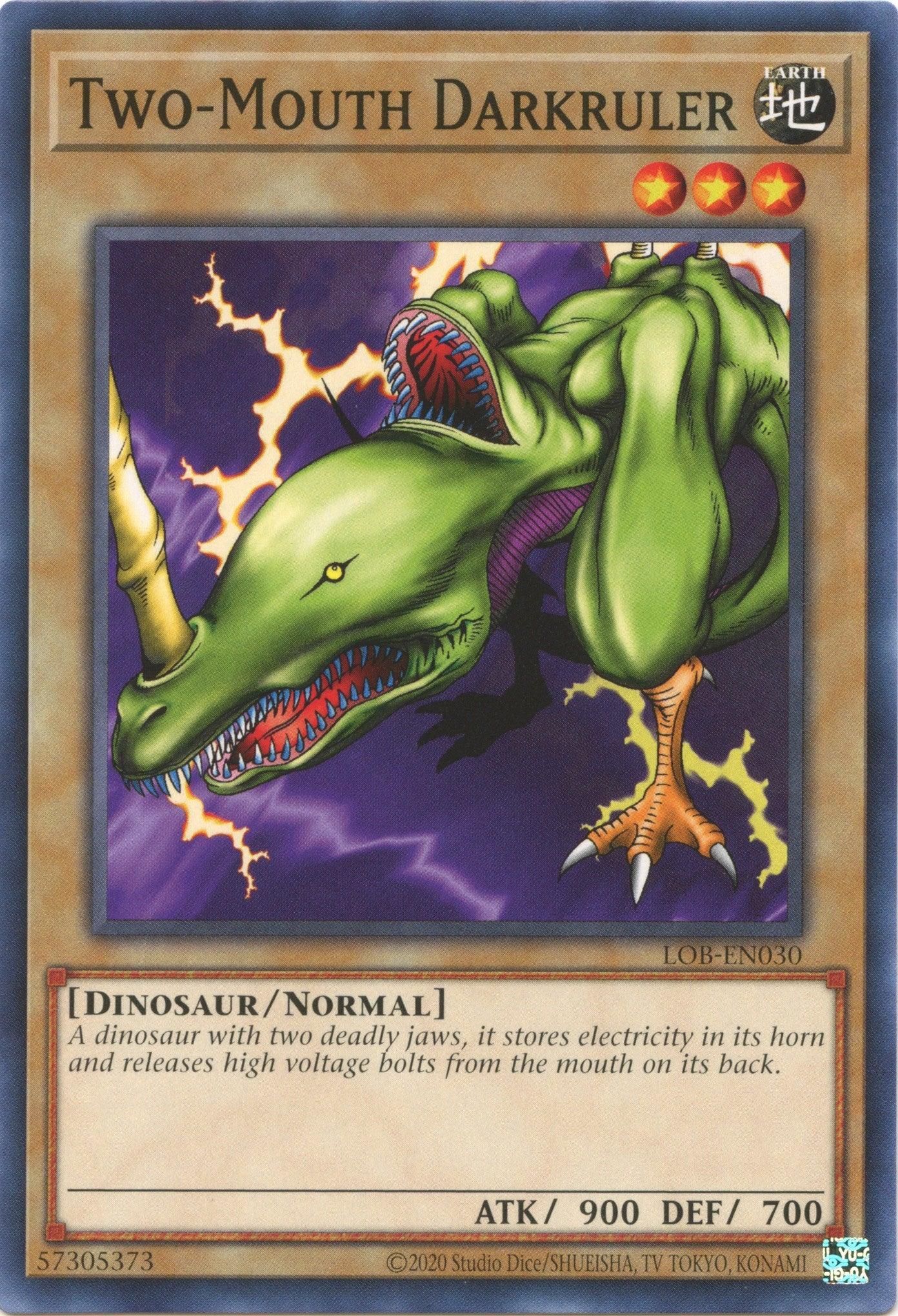 Two-Mouth Darkruler (25th Anniversary) [LOB-EN030] Common - Josh's Cards