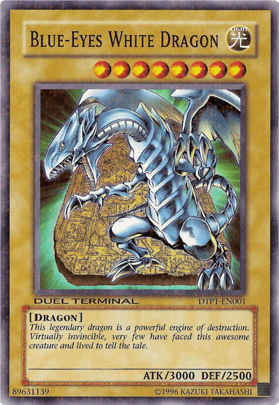 Blue-Eyes White Dragon [DTP1-EN001] Super Rare - Josh's Cards