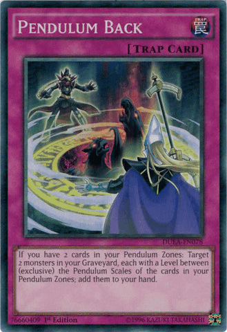 Pendulum Back [DUEA-EN078] Super Rare - Josh's Cards