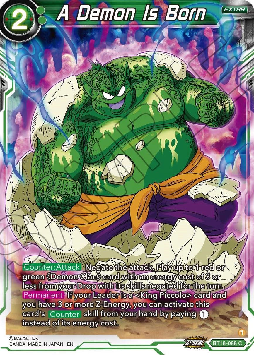 A Demon Is Born (BT18-088) [Dawn of the Z-Legends] Parallel Foil