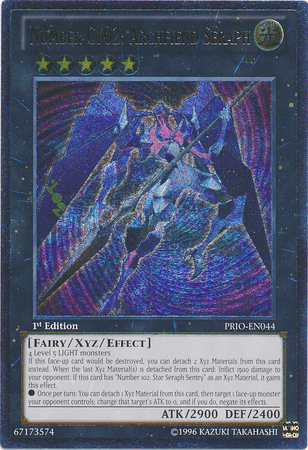 Number C102: Archfiend Seraph [PRIO-EN044] Ultimate Rare - Josh's Cards