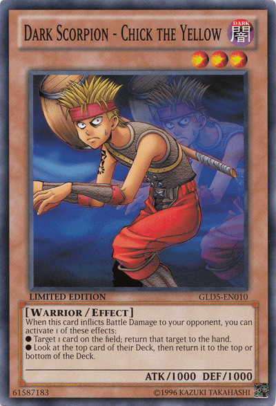 Dark Scorpion - Chick the Yellow [GLD5-EN010] Common - Josh's Cards