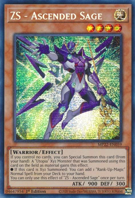 ZS - Ascended Sage [MP22-EN059] Prismatic Secret Rare - Josh's Cards