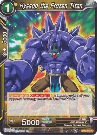 Hyssop the Frozen Titan (DB2-118) [Divine Multiverse] Parallel Foil