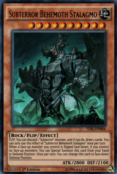Subterror Behemoth Stalagmo [TDIL-EN084] Ultra Rare - Josh's Cards