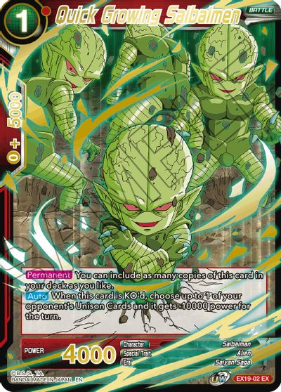 Quick Growing Saibaimen (EX19-02) [Special Anniversary Set 2021] Parallel Foil