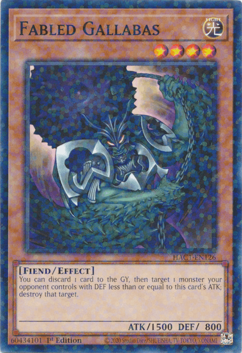 Fabled Gallabas (Duel Terminal) [HAC1-EN126] Common - Josh's Cards