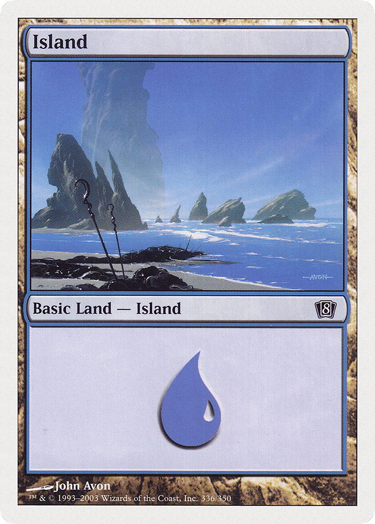 Island (336) [Eighth Edition] Foil