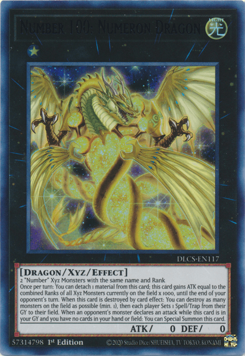 Number 100: Numeron Dragon (Purple) [DLCS-EN117] Ultra Rare - Josh's Cards