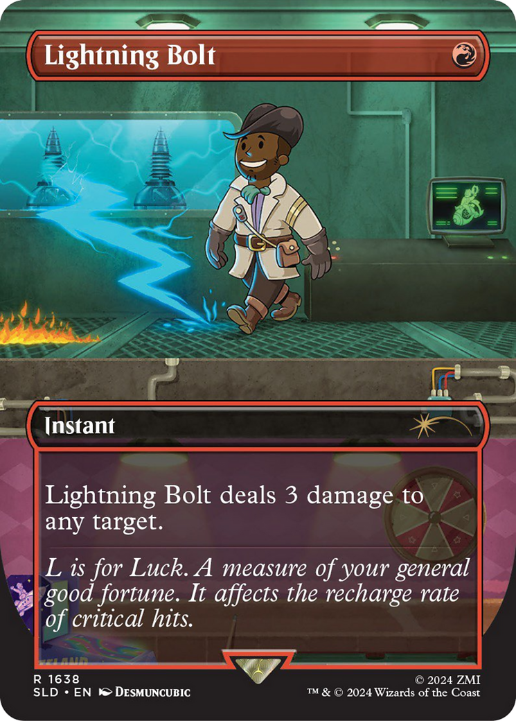 Lightning Bolt (SLD-1638) - Secret Lair Drop (Borderless)