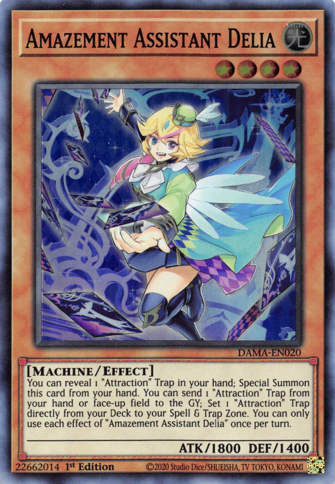Amazement Assistant Delia [DAMA-EN020] Super Rare - Josh's Cards