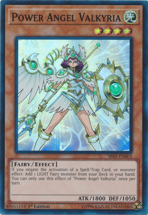 Power Angel Valkyria [SR05-EN003] Super Rare - Josh's Cards