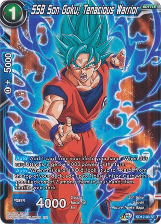 SSB Son Goku, Tenacious Warrior (Starter Deck - Spirit of Potara) (SD12-03) [Rise of the Unison Warrior] Parallel Foil