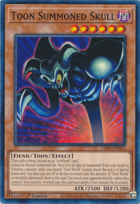 Toon Summoned Skull [LDS1-EN055] Common - Josh's Cards