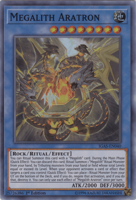 Megalith Aratron [IGAS-EN040] Super Rare - Josh's Cards