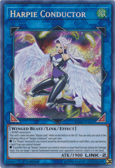 Harpie Conductor [BLHR-EN047] Secret Rare - Josh's Cards