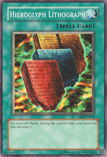 Hieroglyph Lithograph [DR1-EN034] Common - Josh's Cards