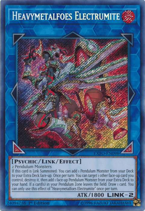 Heavymetalfoes Electrumite [EXFO-EN098] Secret Rare - Josh's Cards