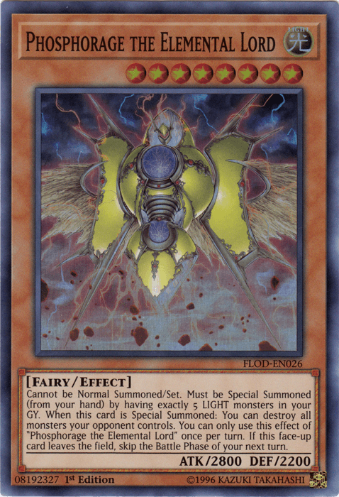 Phosphorage the Elemental Lord [FLOD-EN026] Super Rare - Josh's Cards