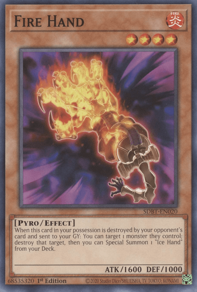 Fire Hand [SDBT-EN020] Common - Josh's Cards