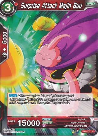 Surprise Attack Majin Buu (TB1-007) [The Tournament of Power] Parallel Foil
