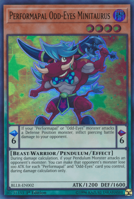 Performapal Odd-Eyes Minitaurus [BLLR-EN002] Ultra Rare - Josh's Cards