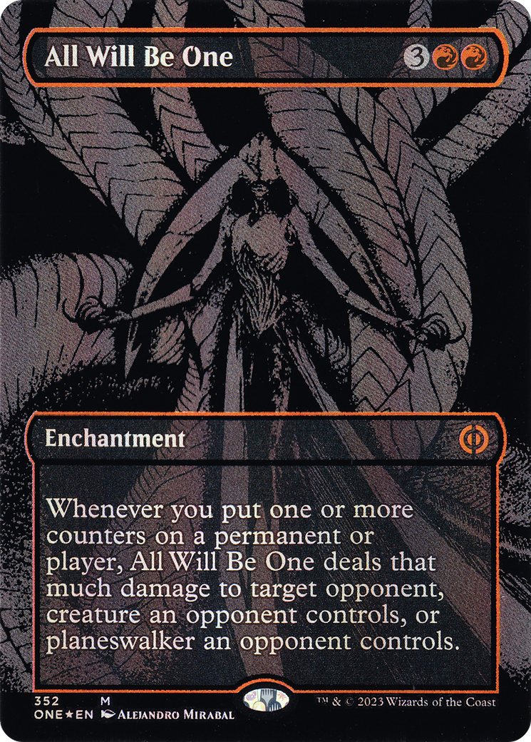 All Will Be One (ONE-352) - Phyrexia: All Will Be One (Borderless) Foil