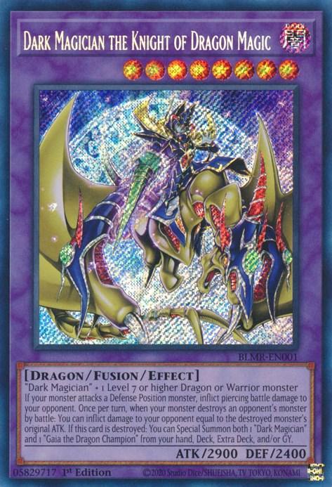 Dark Magician the Knight of Dragon Magic [BLMR-EN001] Secret Rare - Josh's Cards