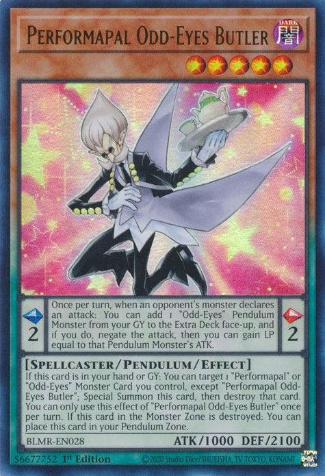 Performapal Odd-Eyes Butler [BLMR-EN028] Ultra Rare - Josh's Cards