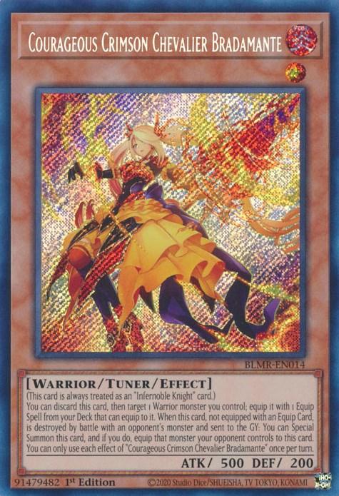 Courageous Crimson Chevalier Bradamante [BLMR-EN014] Secret Rare - Josh's Cards
