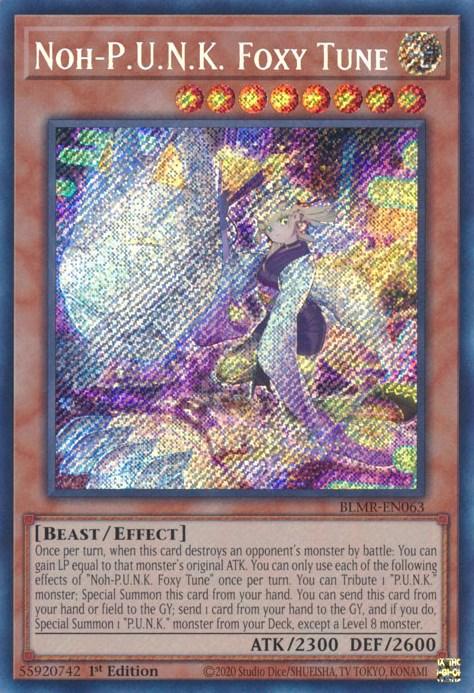 Noh-P.U.N.K. Foxy Tune [BLMR-EN063] Secret Rare - Josh's Cards
