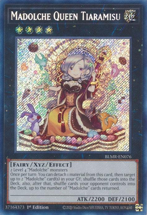 Madolche Queen Tiaramisu [BLMR-EN076] Secret Rare - Josh's Cards